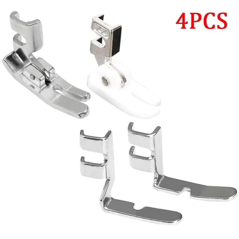 4 Peças Conjunto De Calcador De Zíper Para Máquina De Costura Antiga
