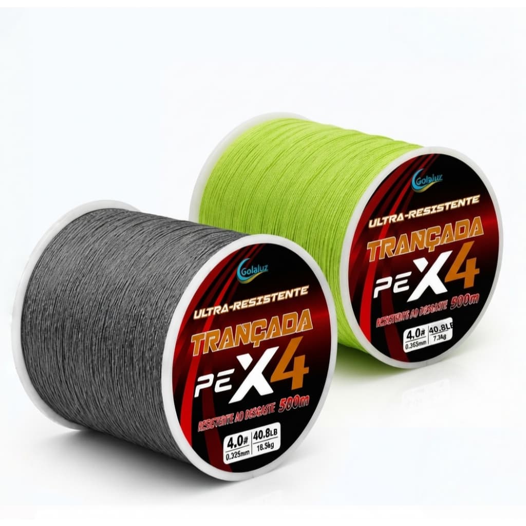 500M/300M/100M Linha De Pesca Trançada 4 Fios Multifilamento Fio Trançado Para Pesca De Carpa