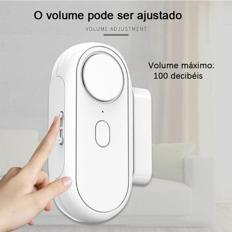 Janela alarme loja entrada notificação sino perfuração-livre porta aberta atraso alarme magnético