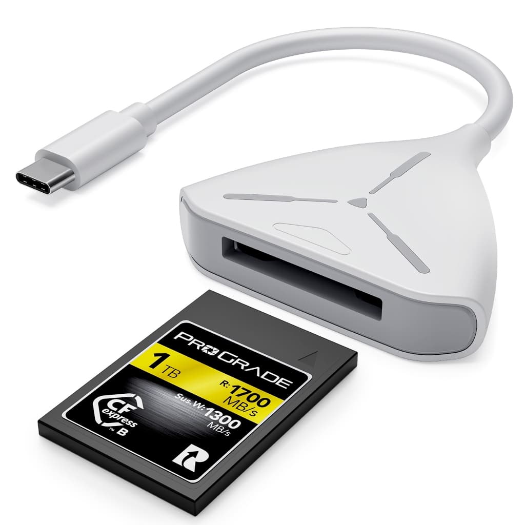 Leitor De Cartão CFexpress Tipo B USB 3.2 (Gen 2) 10 Gbps , Adaptador-C , Compatível Com Windows/Mac/Linux/Android (Não