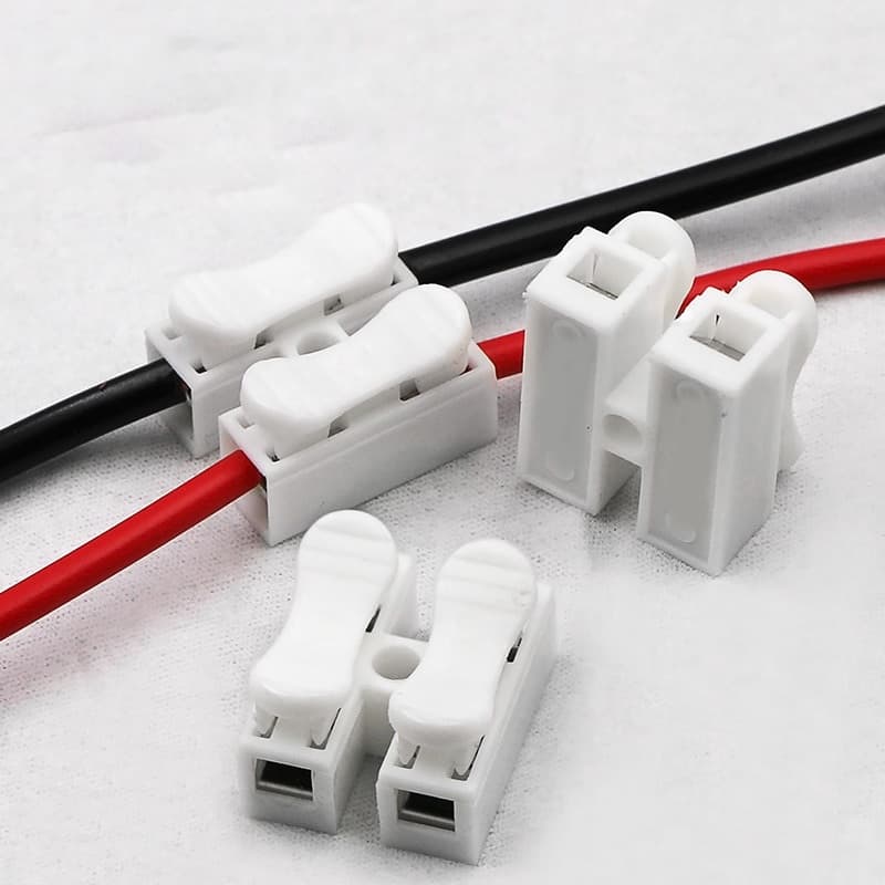 Terminal de conexão rápida tipo Push conector de fio clipe de extremidade folha de cobre
