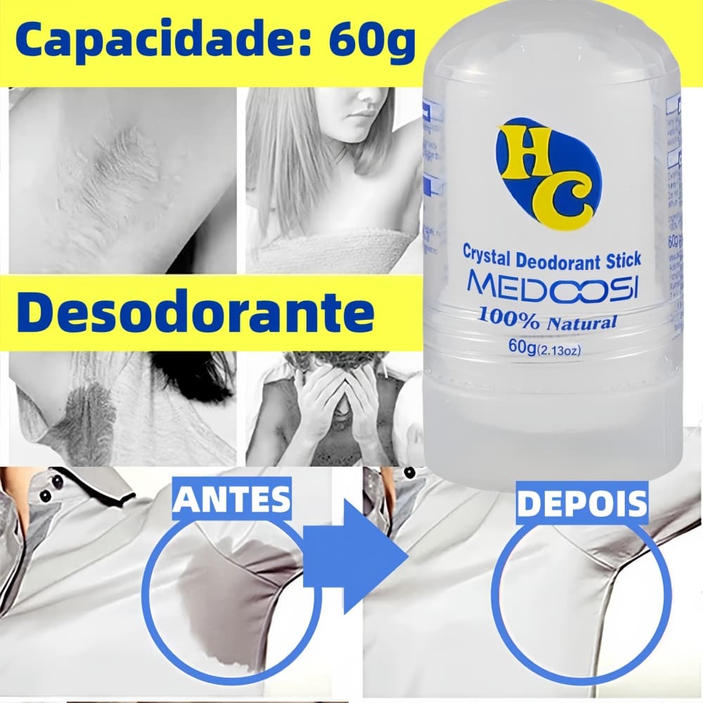3/2/1pcs Desodorante Natural Cristal Pedra, Anti-Suação, Deodorização e Pare de suor（60g）