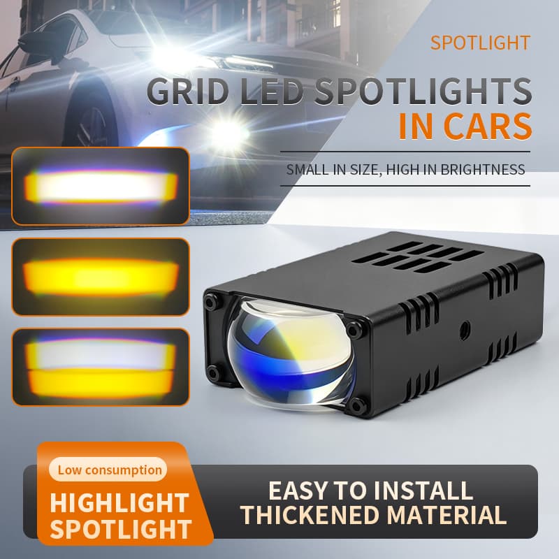 Led Farol Pára-Choques Lâmpadas De Nevoeiro Lente Do Projetor Luz Trabalho Mini Condução Luzes Auxiliares Para Carro Mot