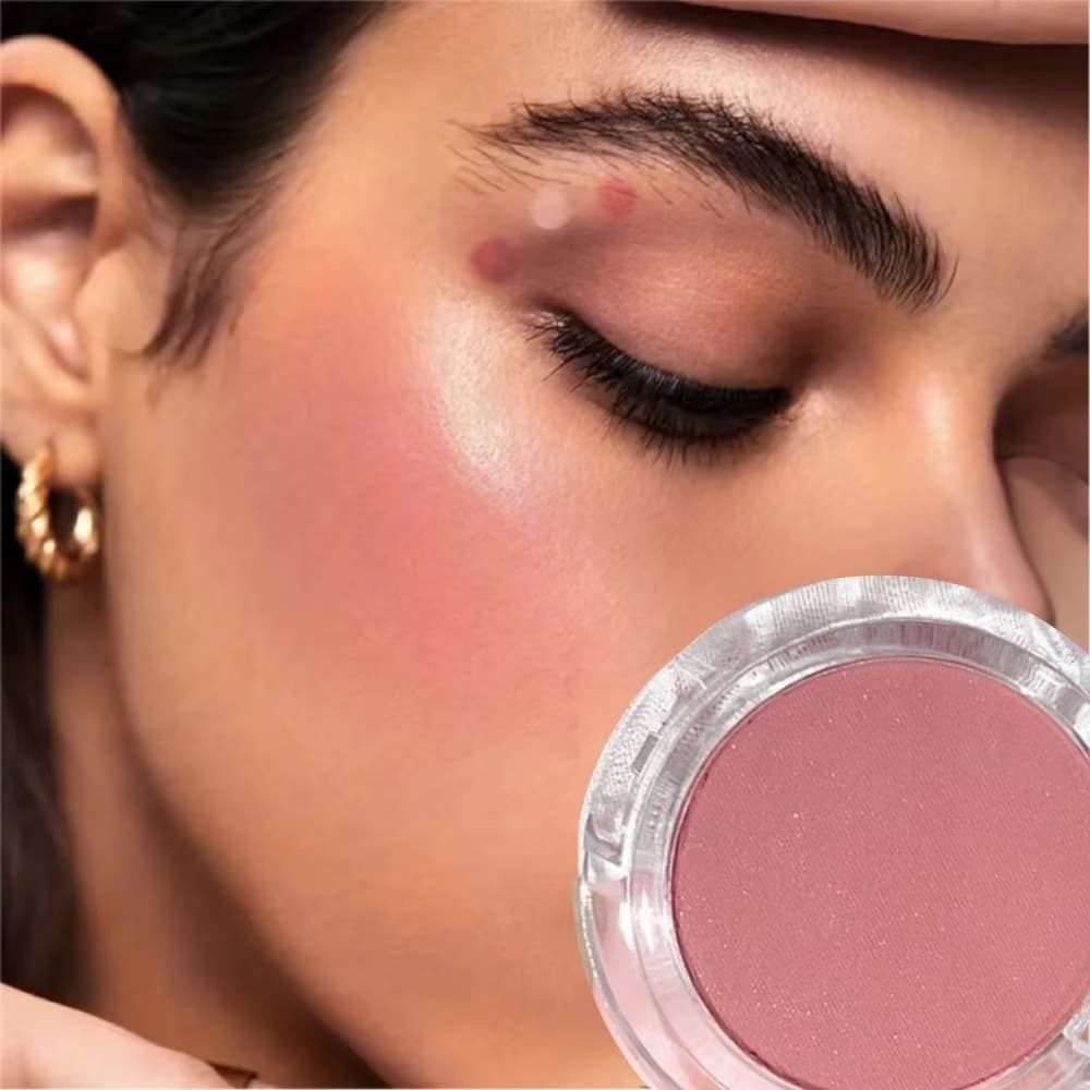 Blush Monocromático Fosco Natural Bochecha Cor Iluminando Rosto À Prova D'água Contorno Facial Maquiagem Em Pó Macia
