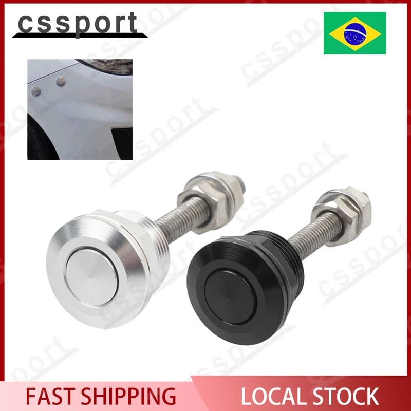 Universal 22mm Botão De Pressão Do Carro Capô Pino Bloqueio Clipe Kit Liberação Rápida Trava Motor Bonnets Acessórios Au