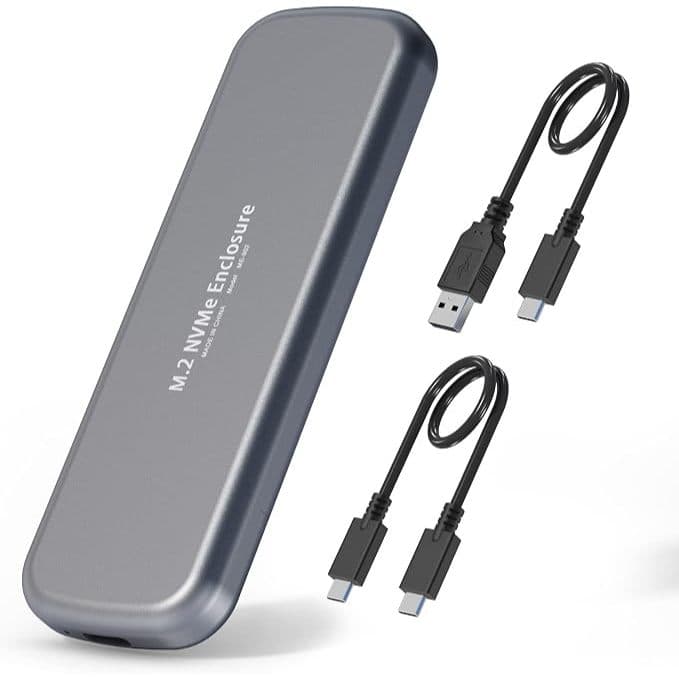 M . 2 NVME SSD Caso Leitor Adaptador Para USB C Docking Station 10Gbps Gabinete De Alumínio-Key & B-2230/2242/2260/2280