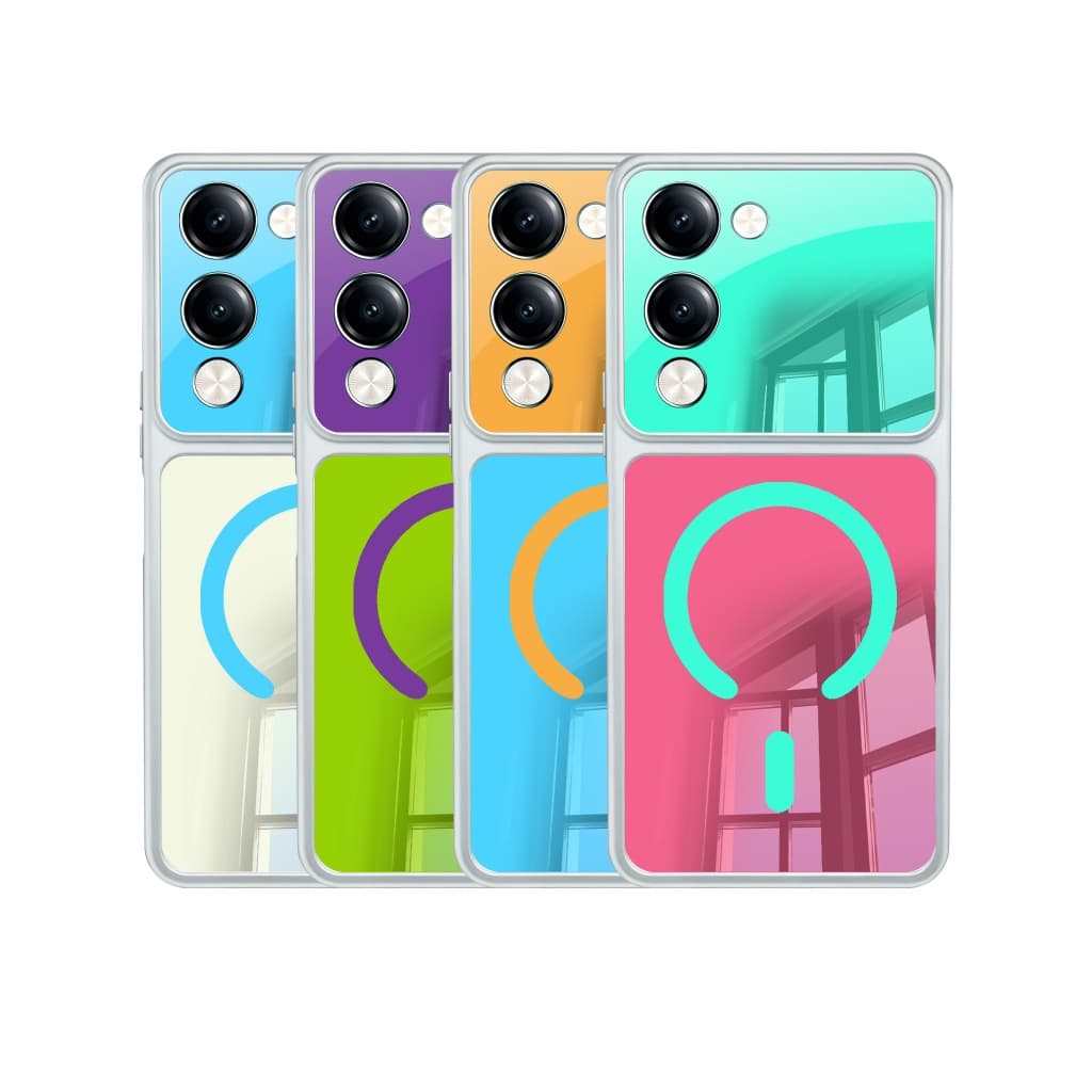 Capa De Telefone Fosca Colorida Com Colagem Para VIVO Y03 Y03T Y04 Y04S Y18 Y18S Y19 Y19S Y19E Y18E Y28S Y29S Y29T 4G 5G