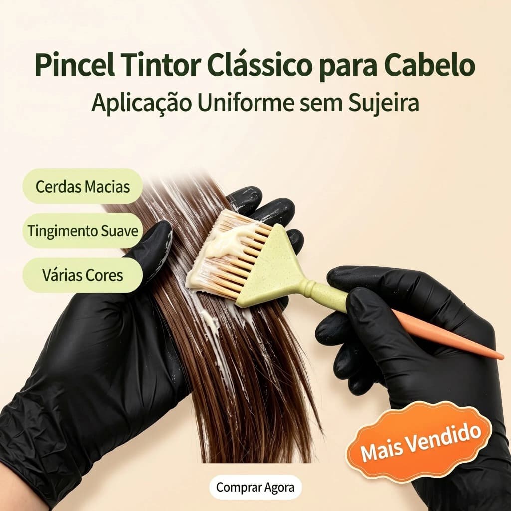 Escova Clássica De Cor De Cabelo – Tintura Para Cabeleireiro , Aplicador De Cores , Ferramentas Essenciais Familiar