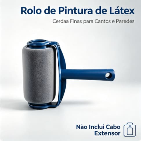 Rolo de Pintura Inteligente com Reservatorio Recarregavel Antigota para Parede e Muro