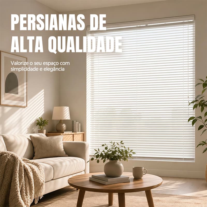 Persianas Horizontais de PVC à Prova d'água Para Sala De Estar Quarto Escritório E Cozinha