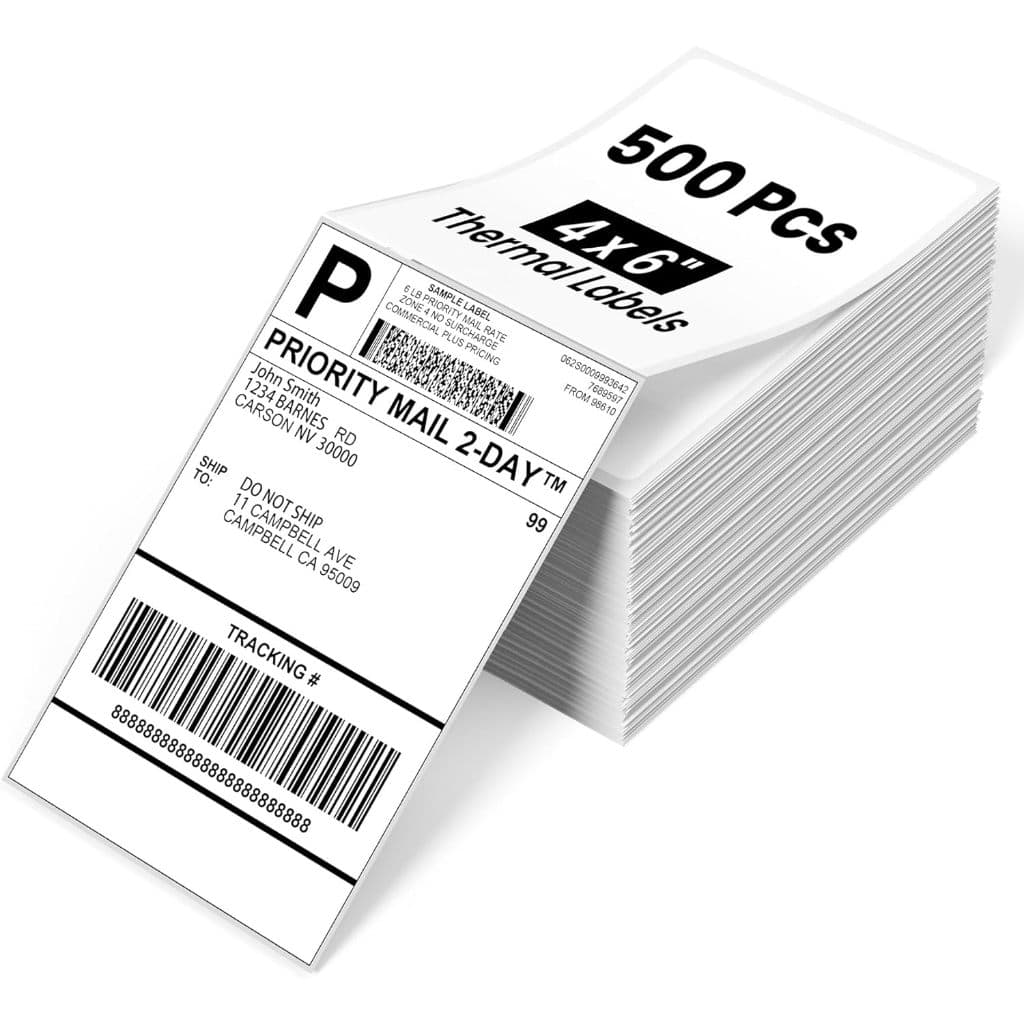 Etiqueta Térmica Phoemo 100x150mm Papel Adesivo A6 Dobrável Em Leque Para Impressora De Conhecimento De Embarque PM-241B