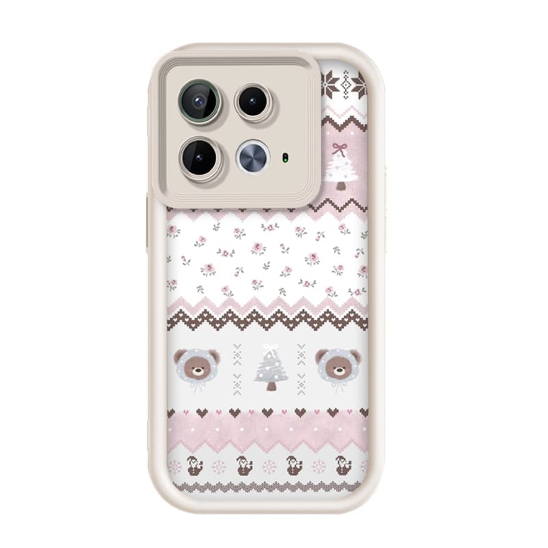 Para Infinix Note 40 5G , Imagem De Urso De Flor De Árvore , Capa De Telefone De silicone Anti-Queda