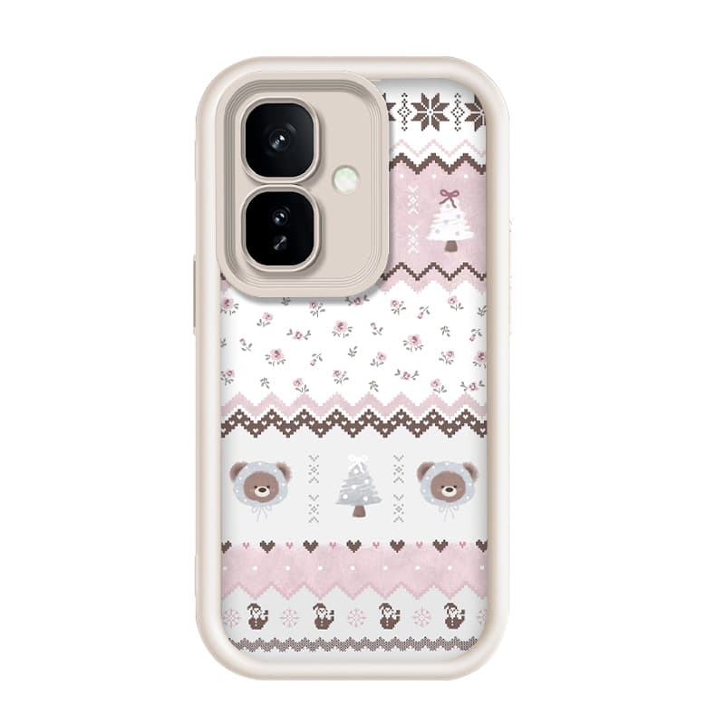 Para Infinix Smart 10/Tecno Spark GO 2-4G , Imagem De Urso De Flor De Árvore , Capa De Telefone De silicone Anti-Queda