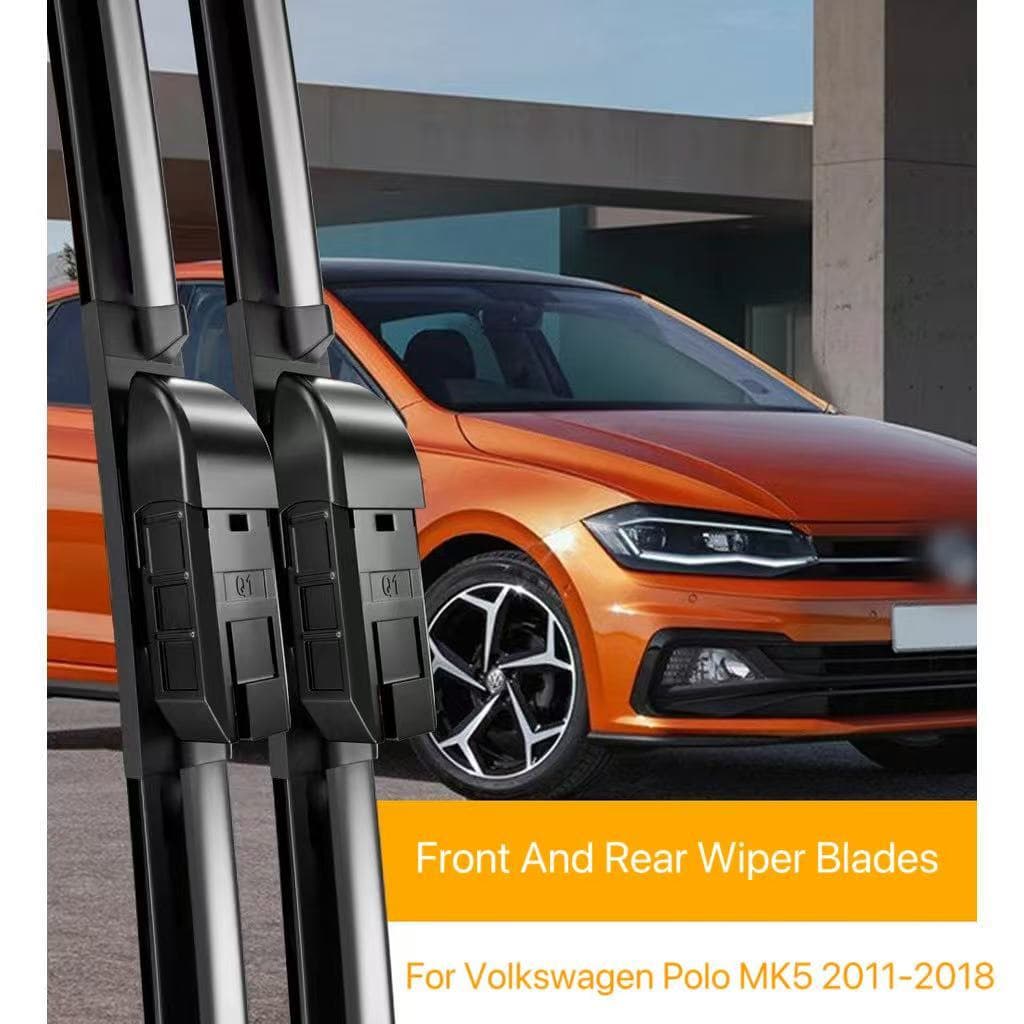 Lâminas De Limpador Dianteiras E Traseiras Duráveis Silenciosas Aand Para Volkswagen Polo MK5 2011-2018