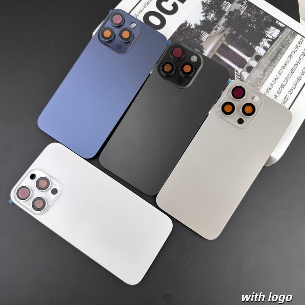 Acessório De Substituição De Caixa De Metal Original Para iPhone 15 Pro Max Bateria Capa Traseira Com Tira Bobina Magnét
