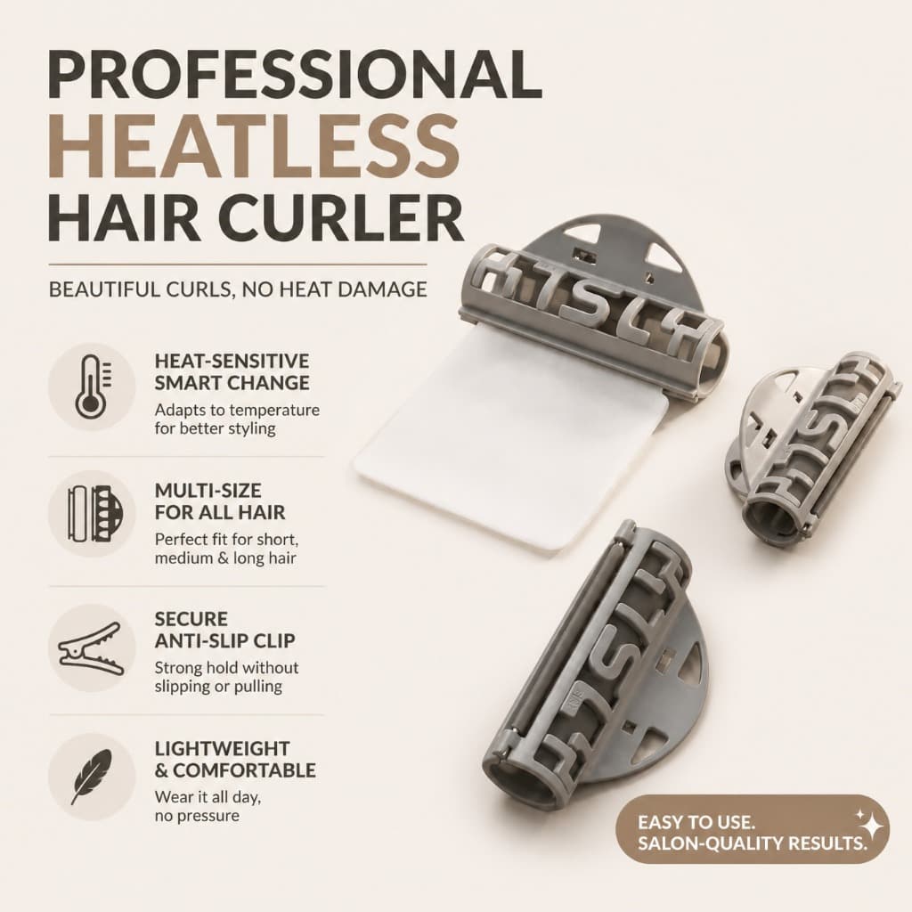 Grampo De Cabelo De Silicone Ativado Por Calor , Clipe Modelador Que Muda De Cor , Resistente Ao Ferramenta De Estilo An
