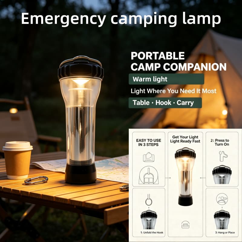 Venda Quente Multimodo LED Lâmpada De Acampamento À Prova Dwaterproof Água Pendurado Portátil Tenda Lanterna360 Iluminaç