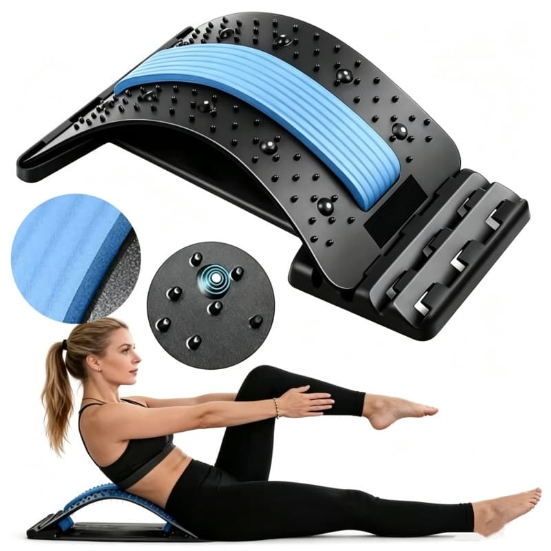 Massageador De Costas De Acupressão Profunda , Alívio Da Dor , Cintura , Almofada De Massagem Ajustável De 3 Posições ,