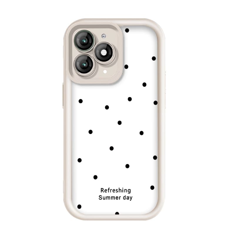 Para itel A90/4G , Imagem Preta De Ponto Pequeno , Capa De Telefone De silicone Anti-Queda