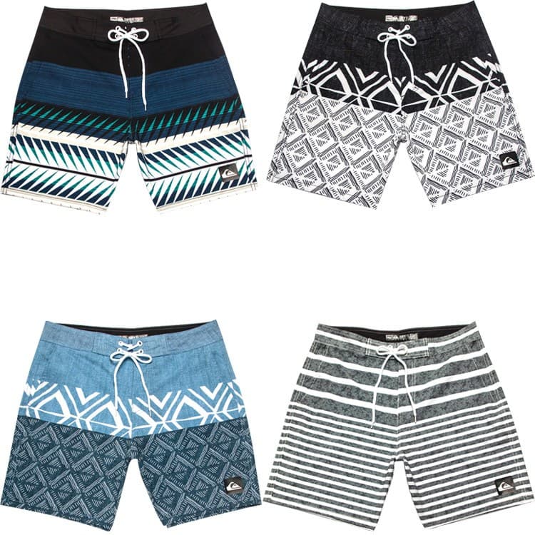 Calção De Banho Masculino De Secagem Rápida De Alta Elasticidade , Shorts De Surf Anti-Cloro , Ajuste Fino Para Concurso
