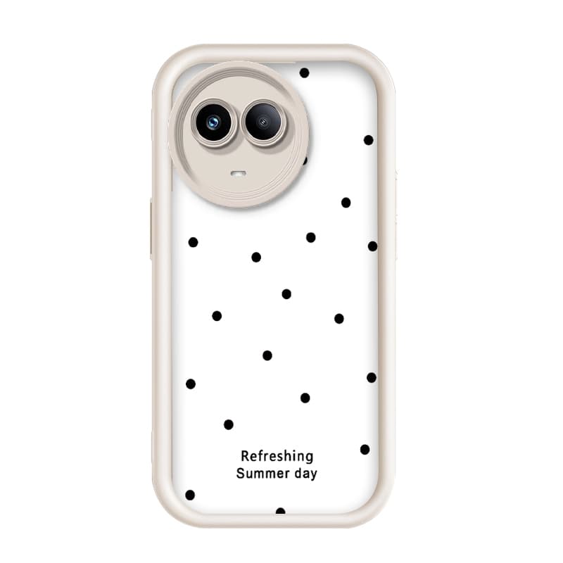 Para Oppo Realme 11 5G/11X C67 5G , Imagem Preta De Ponto Pequeno , Capa De Telefone De silicone Anti-Queda