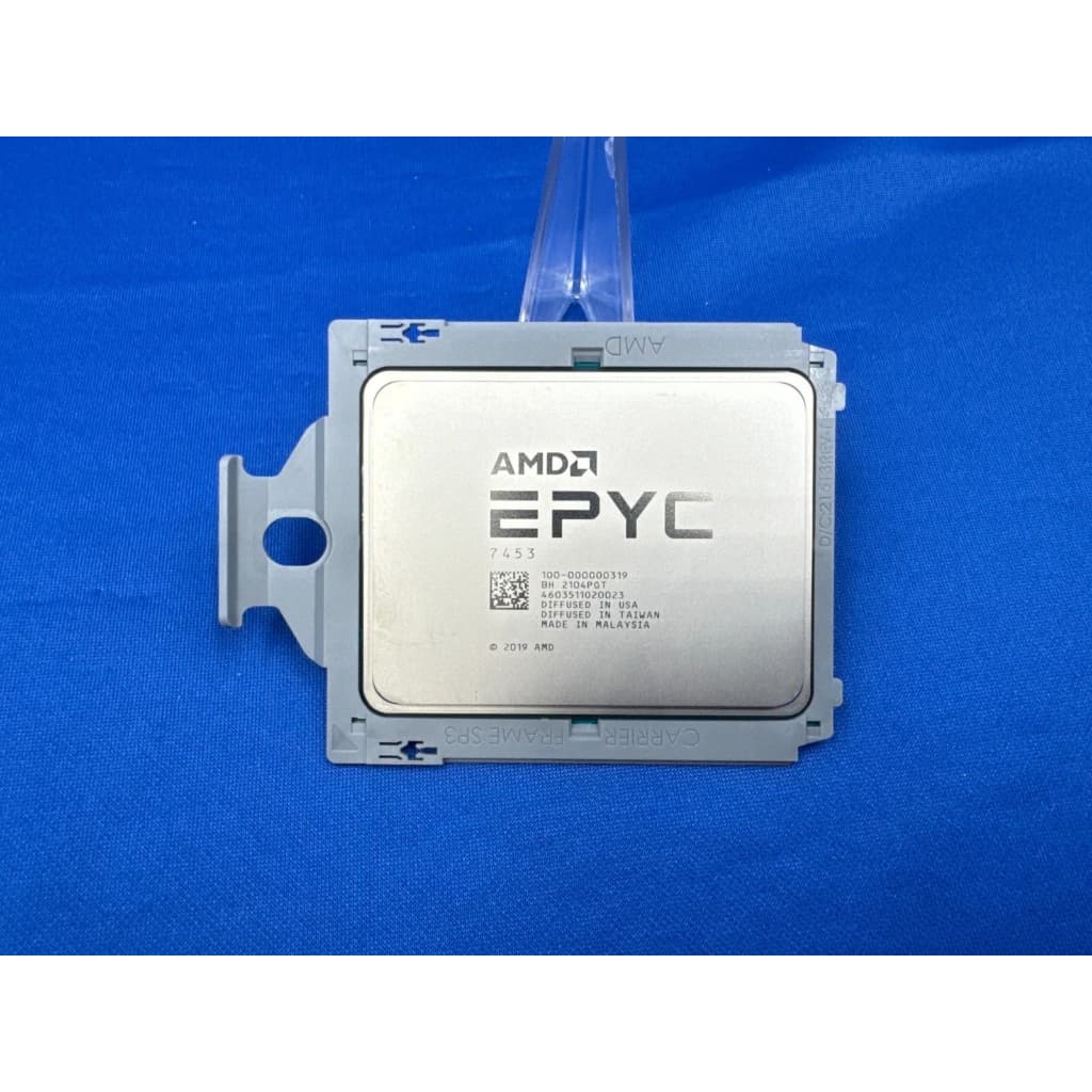 Processador AMD EPYC 7453 28Core 2.75GHz Soquete SP3 CPU 64MB 225W 100-000000319