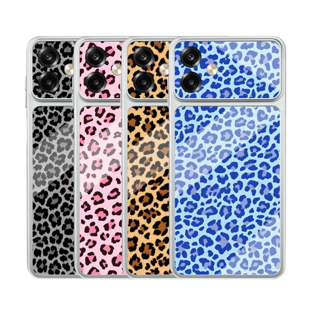 Capa De Telefone Fosca Colorida Com Estampa De Leopardo Para Samsung A04S A05 A05S A06 A07 A13 LIE A14 A15 A16 A17 4G 5G