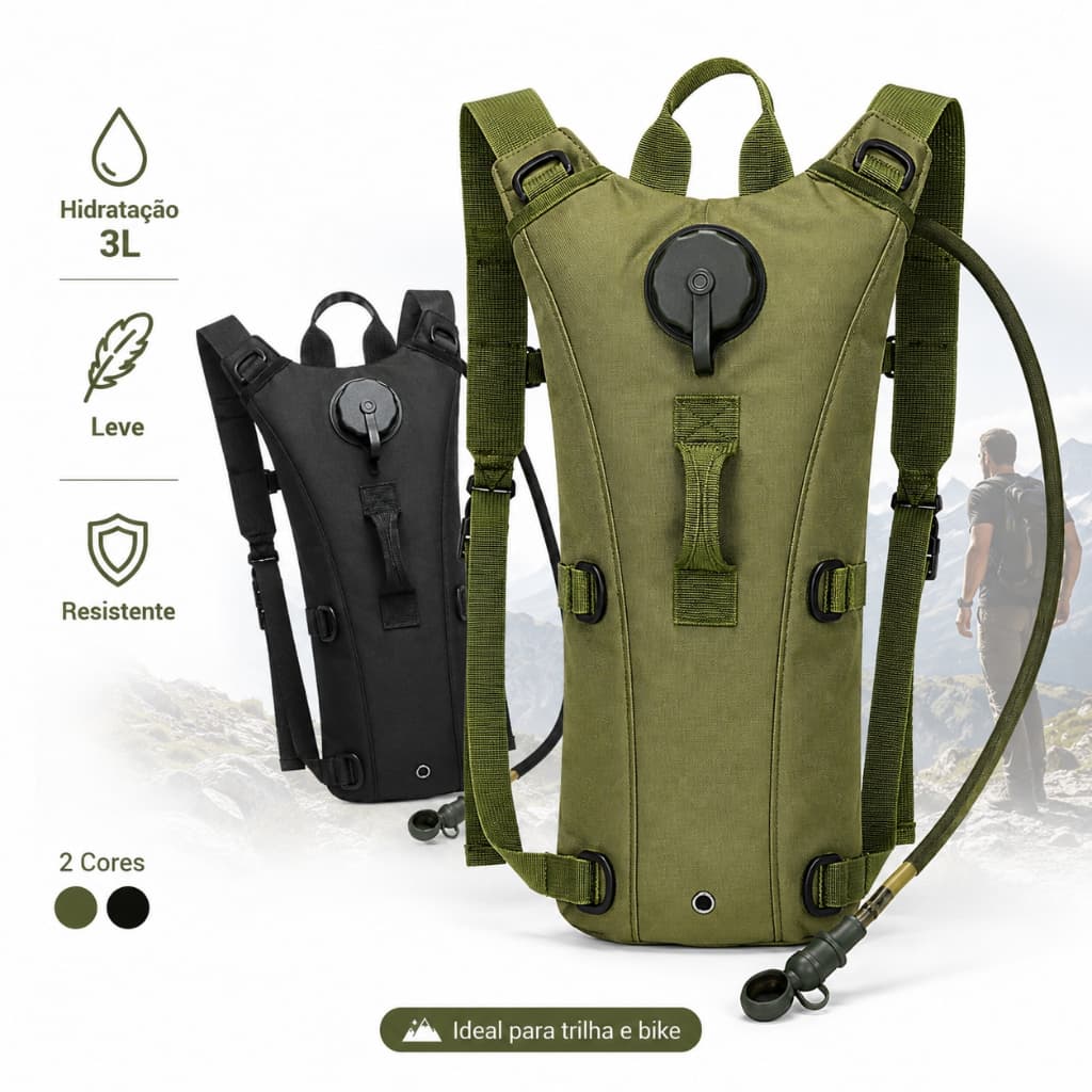 Mochila Hidratação Bicicleta Térmica C/ Refil 3l