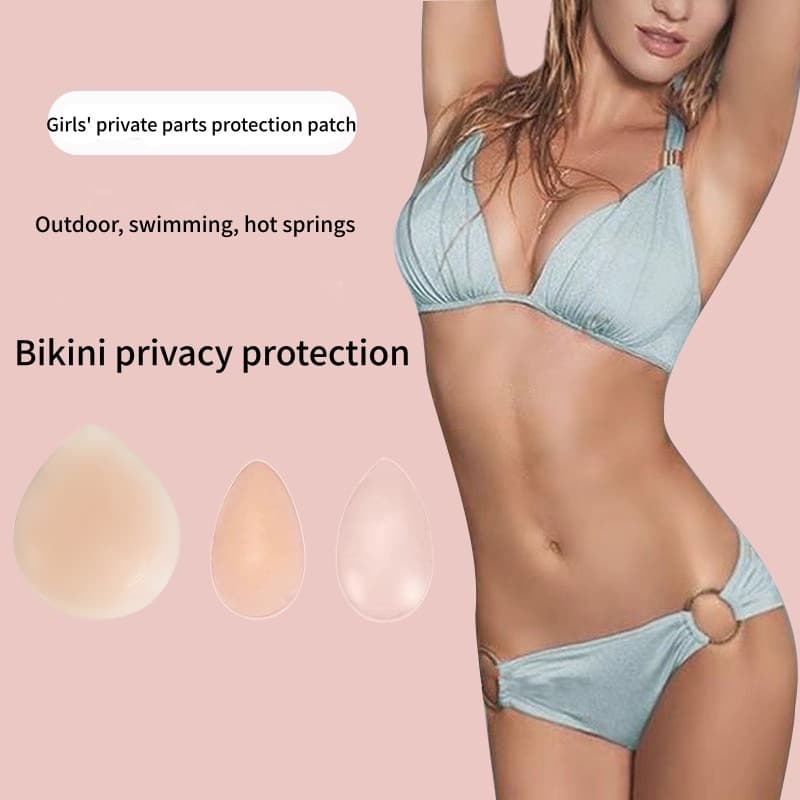 Adesivos privados transparentes à prova d'água, gota de água, biquíni, maiô, peito, adesivos especiais de Silicone, meni