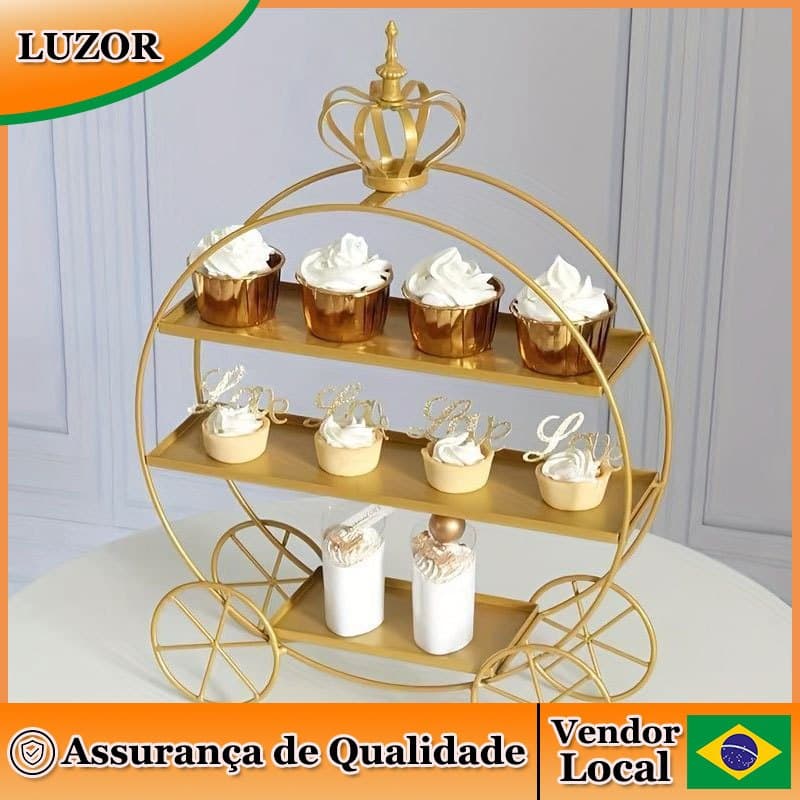 Prateleira de mesa de sobremesa europeia, rack de sobremesa para bolo, requintado, rack de exibição de pastelaria, chá d