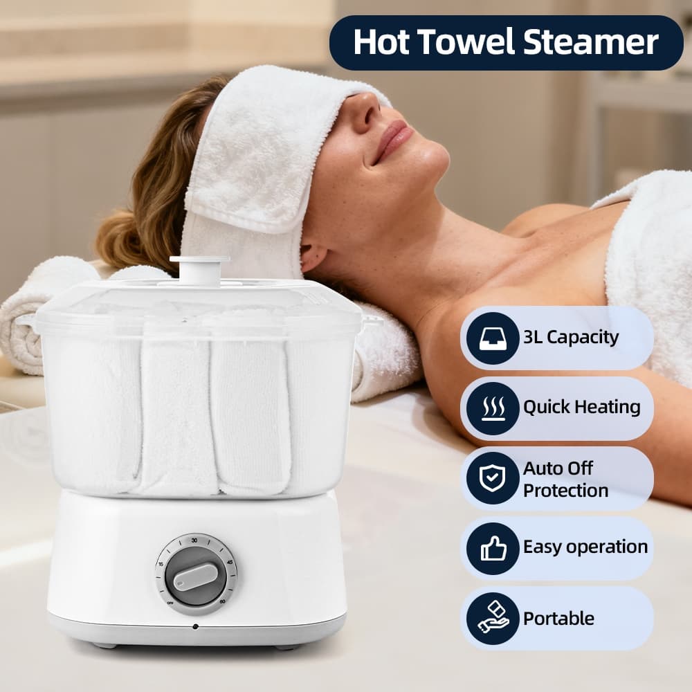Máquina Quente Profissional Do Vapor Aquecedor De Toalha Para O Salão De Spa , Aquecimento Rápido 202 ° F , Toalhas Úmid