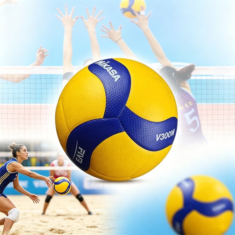 PU Soft Voleibol V300W Competição de treinamento absorvente de suor de alta qualidade No. 5