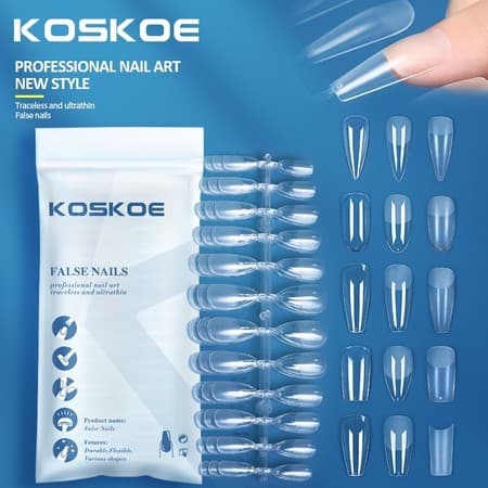 BORN PRETTY Matte Unhas Postiças Imprensa Em Cobertura Completa Formas De Ferramenta De Extensão De Manicure 120pcs