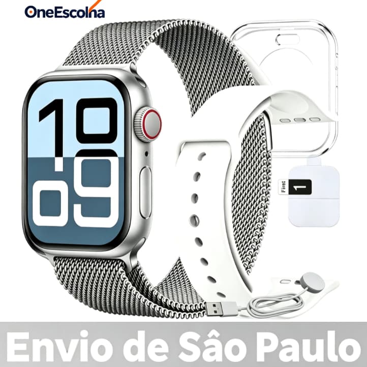 Smart Watch S20 PRO MAX 2026 New Series  Bluetooth Calls Android e iOS (Duas pulseiras + caixa protetora)