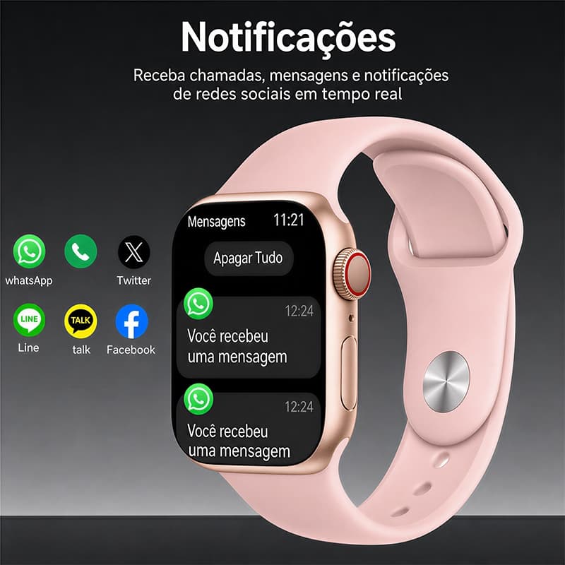 Conjunto De Presente Novo Smartwatch Relógio Inteligente 49mm/45mm Tela De Toque Completa Esportivo Relógios Masculinos