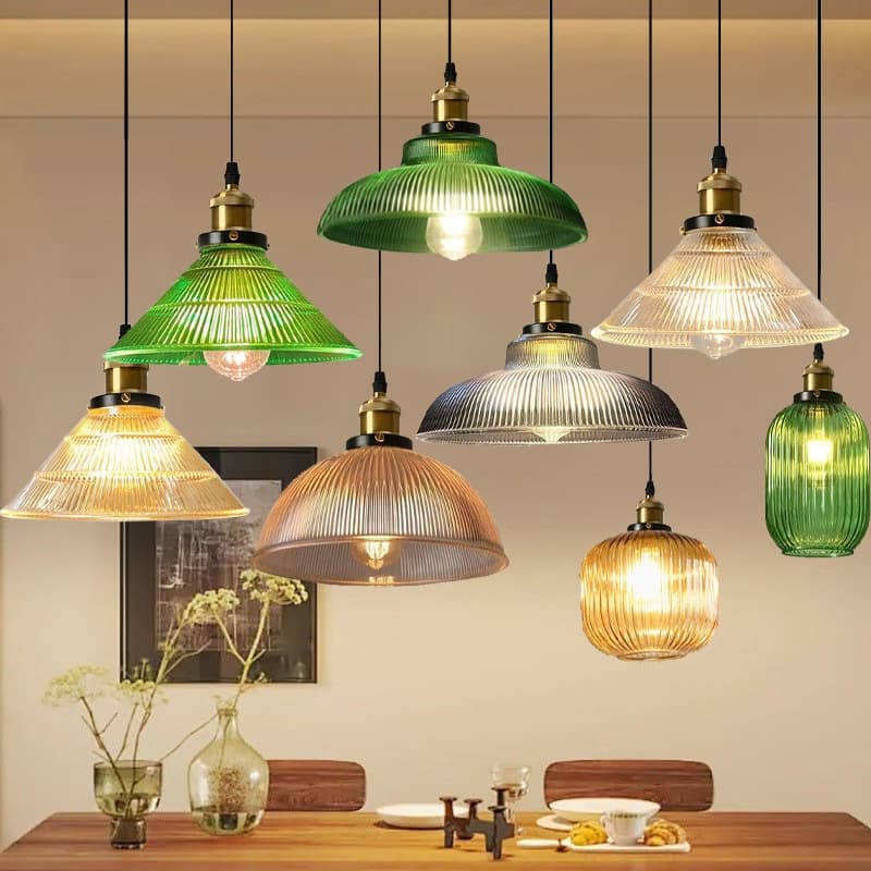 Luminária Pendente Vidro Decoração E Colorida Para Casa Lustre Cozinha Teto Lustre Pendente Sala De Jantar Lampu Gantung