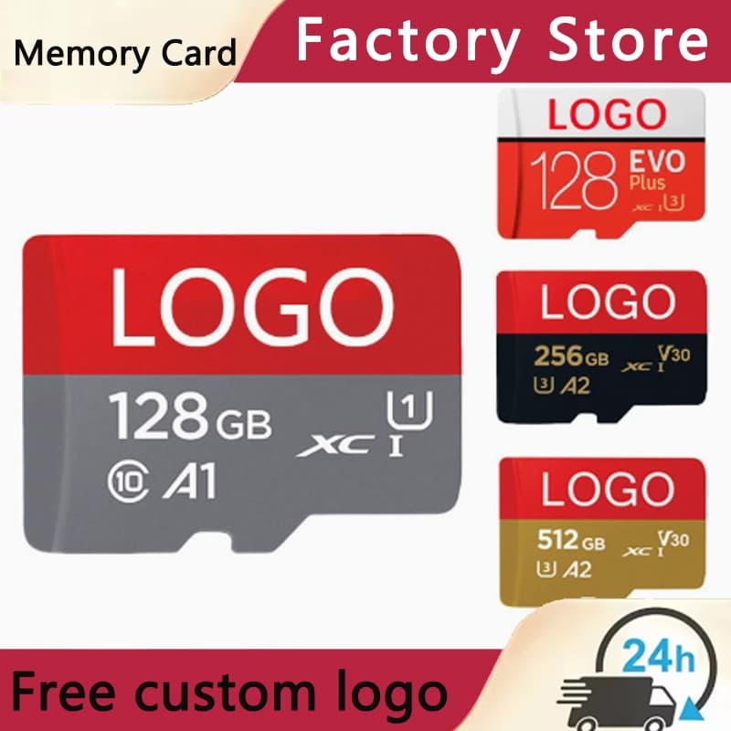 Cartão de memória SD em miniatura de alta velocidade classe 10 128 GB 256 GB 512 GB 1 TB à prova d'água