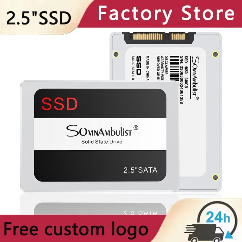 Unidade de estado sólido integrada de alta velocidade SATA III 512 GB-120 GB SSD de 2.5 polegadas