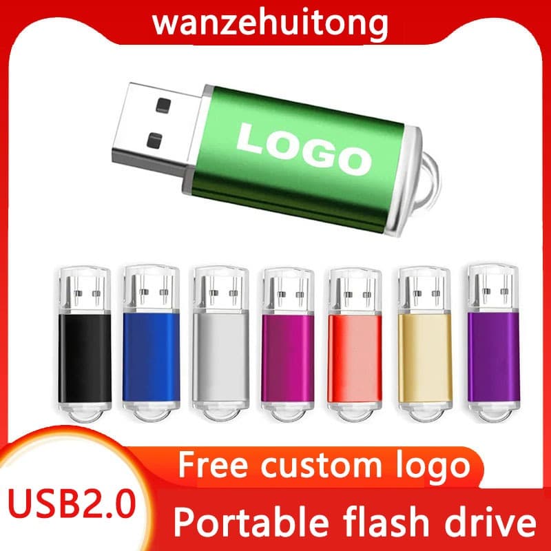 Unidade flash USB de Metal durável 128 MB 512 MB 8 GB 32 GB Unidade flash USB para carro