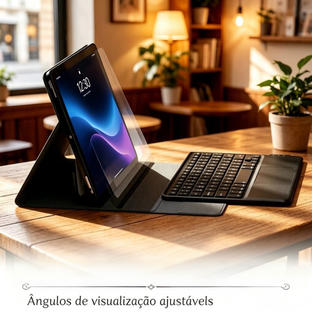 Capa Multiuso Para iPad , Teclado ABNT Magnético , Layout Português , Mouse Touch Portátil Vários Modelos De