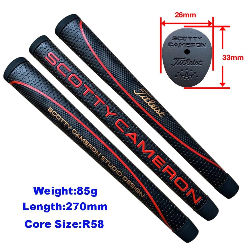 1 Pçs Aperto Do Clube De Golfe Pu Putter Grip Golf Equipamento Cor Dourada