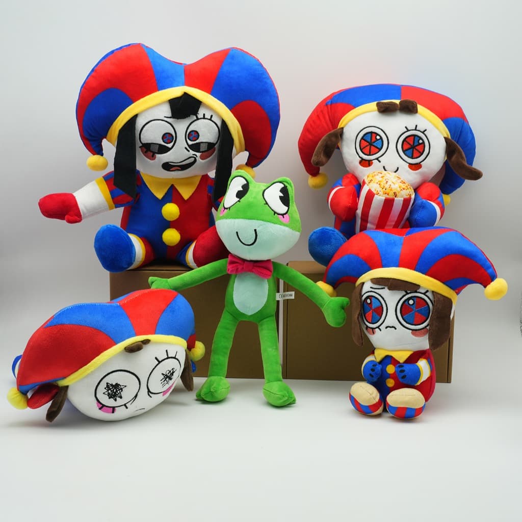 Pomni Pelúcia O Incrível Circo Digital Boneco de Pelúcia Pipoca Personagem Desenho Animado Boneco Macio Travesseiro Pres