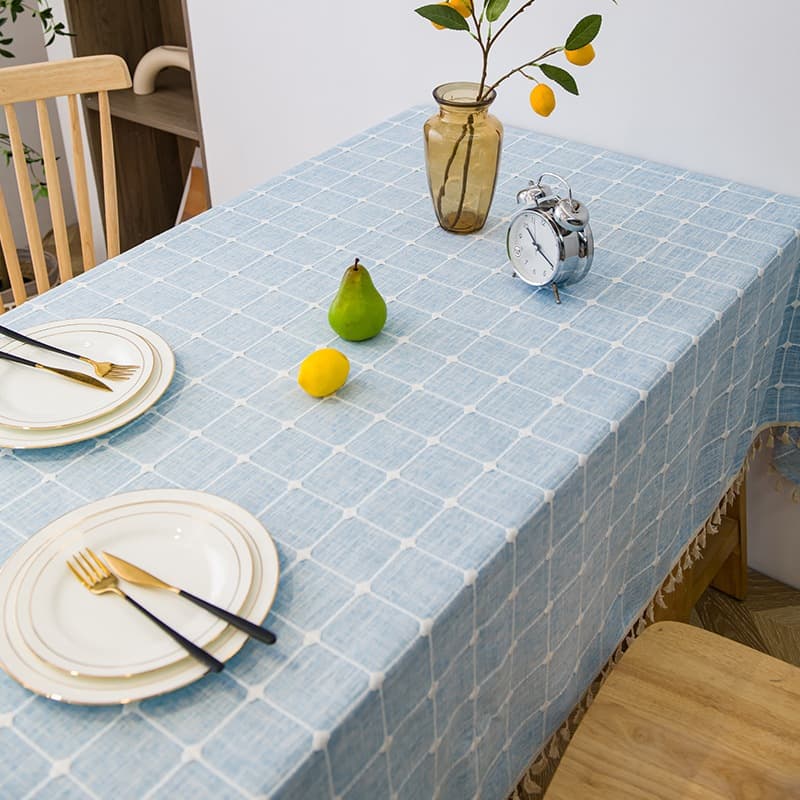 Toalha De Mesa Com Borla Estilo Francês : Durável , Requintada , Lavável E Perfeita Para Decoração De Casa Aconchegante