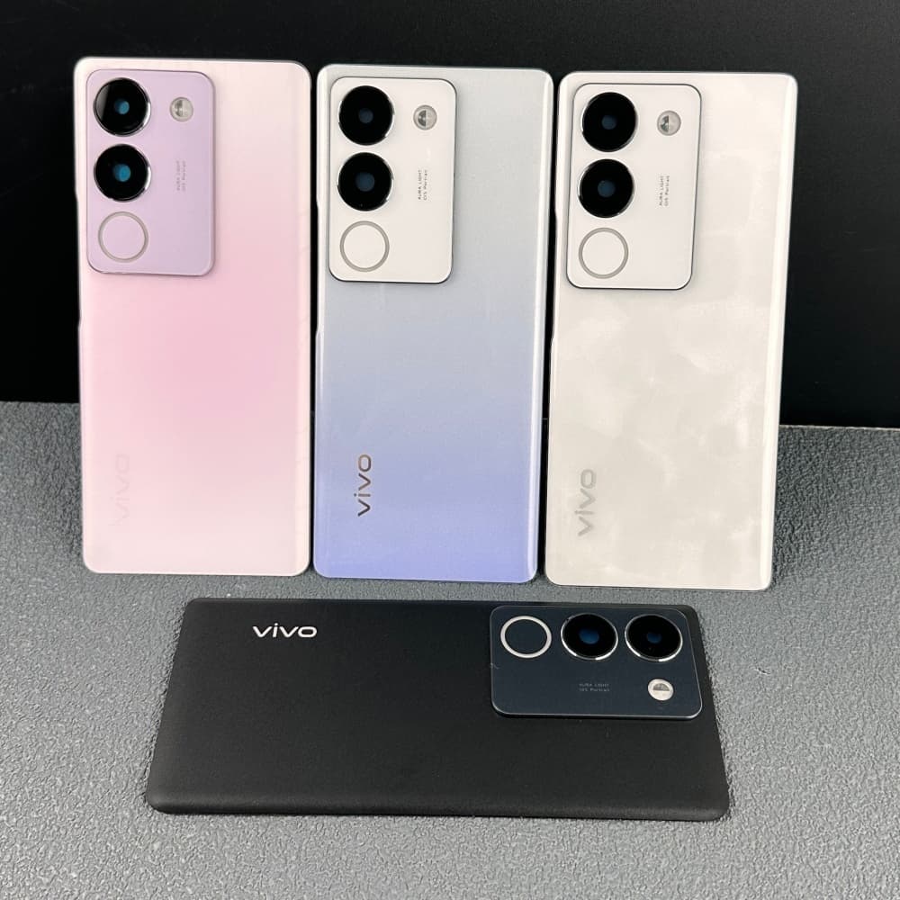 Carcaça Para Vivo V29 V29Pro Substituição De Vidro Traseiro Com Moldura Da Lente Câmera Capa Traseira Peças De Reposição