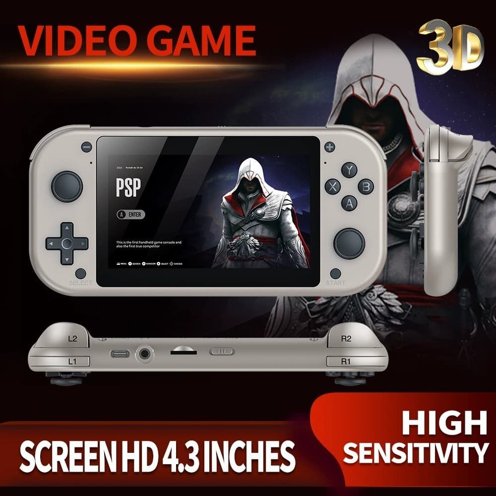 Novo M17 console de jogos portátil 4K HD console de jogos inteligente portátil