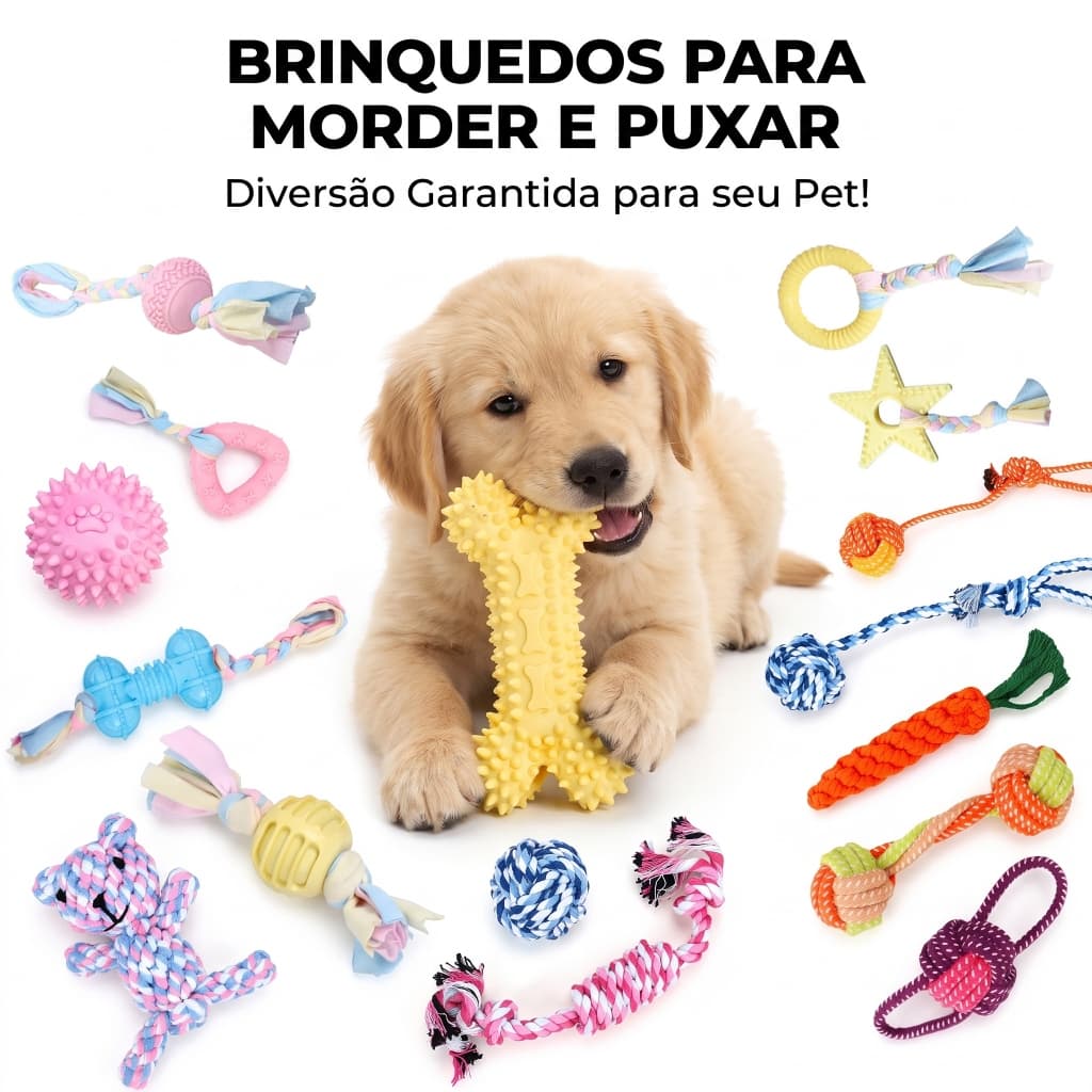 Brinquedo Mastigar e Nó para Cães, Cores Macaron, Resistente Dentição, Alivia Tédio, Corda Durável Pet