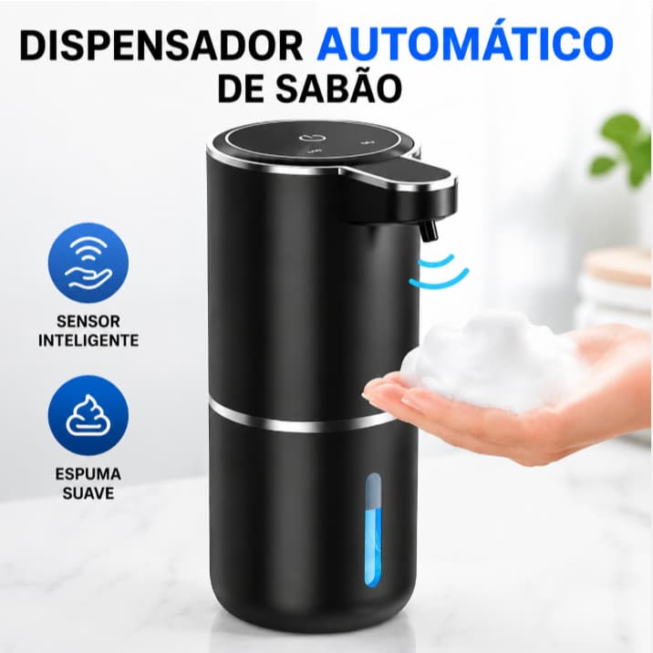 Saboneteira Dispenser Automático Sensor Infravermelho Para Sabonete Líquido Detergente Espuma