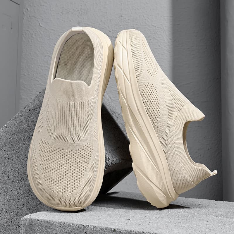 Sapatos De Caminhada Masculinos De Dedo Largo Respirável Antiderrapante Leve Com Ossos Grandes E Para Idosos Tamanho 39-