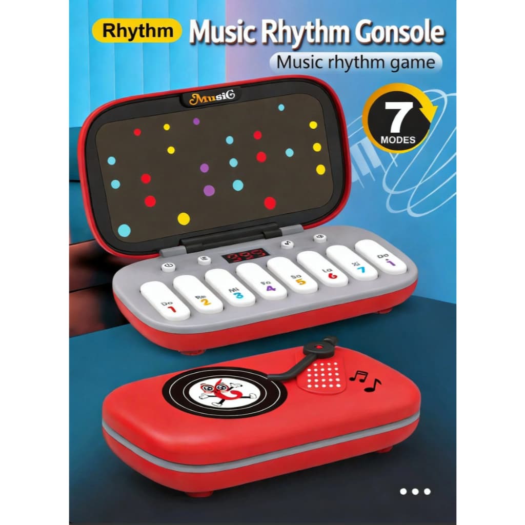 Pode jogar Mini teclado eletrônico multifuncional portátil bolso Piano ritmo Console de jogos música brinquedos crianças