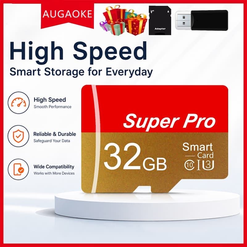 Cartão de memória Flash de alta velocidade classe 10, cartão Mini SD/TF à prova d'água, suporte para logotipo personaliz